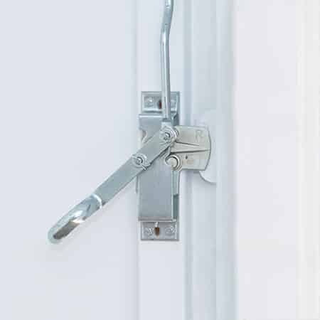 Triple-locking single-lever door latch
