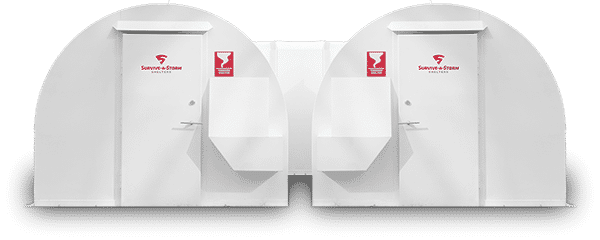 Quonset side-by-side shelters
