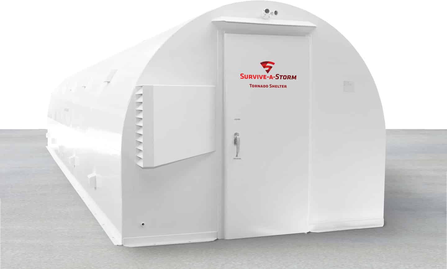 Quonset commercial shelter on concrete slab
