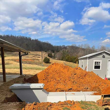 Underground storm shelter install