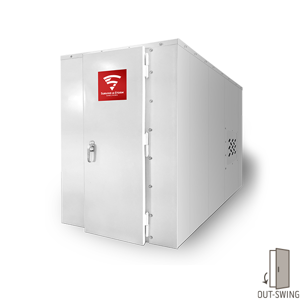 Panelized above ground tornado shelter