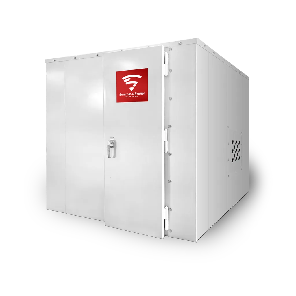 Panelized above-ground storm shelter